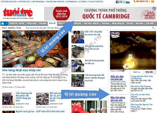 Quảng cáo banner GDN