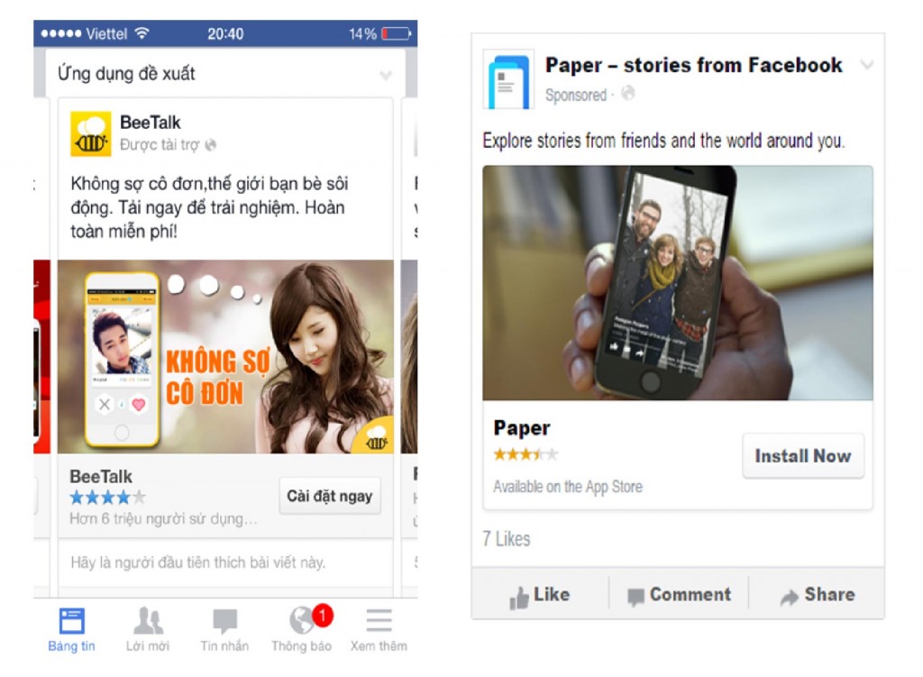 quảng cáo facebook